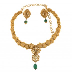 Indian/Asian Kundan Necklace Set (Pre-Owned)